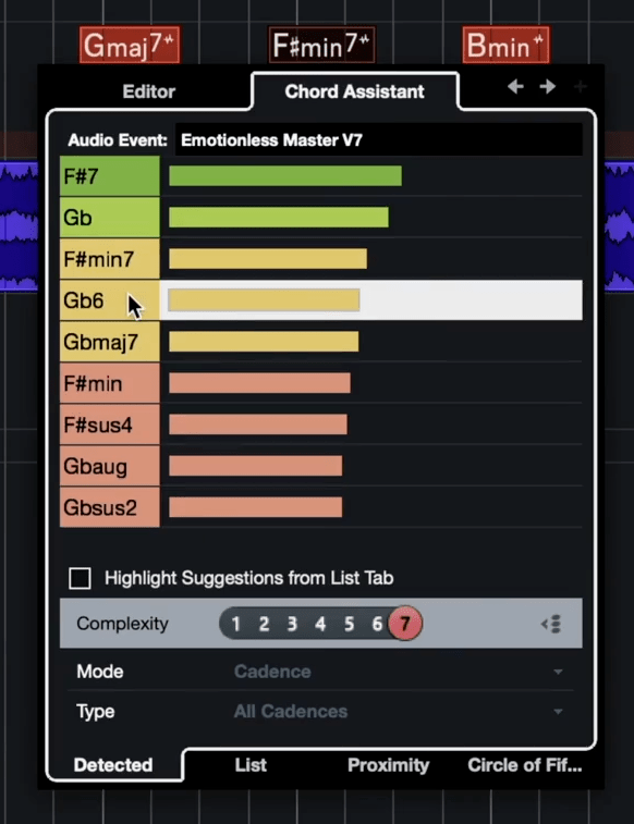 Cubase 12|扒带好帮手——音频和弦侦测