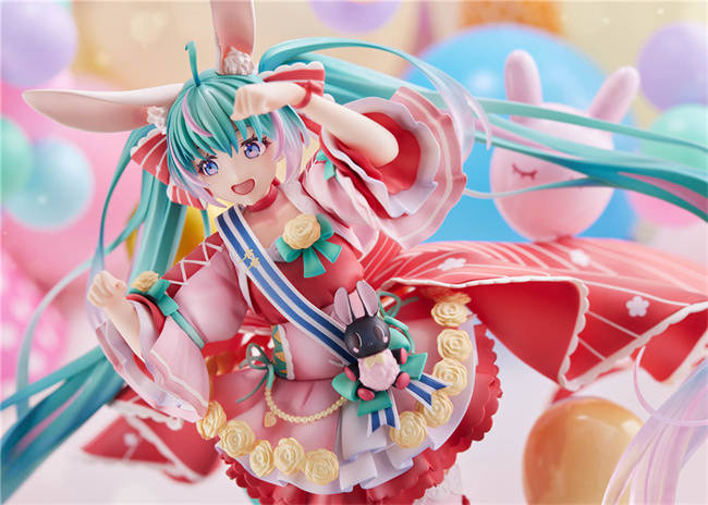 潮趣:初音未来 生日会2021 ~兔子娘~1/7手办 十分可爱<strong></p>
<p>兔子币</strong>了
