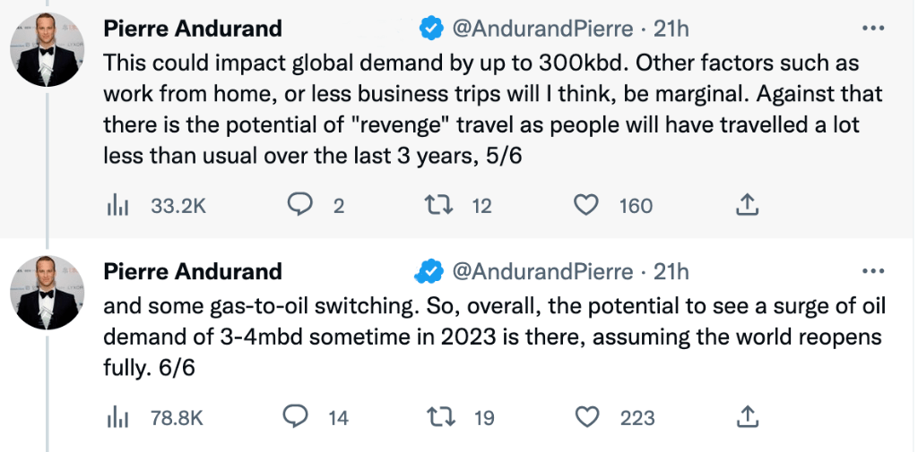 明星原油交易员Andurand：明年原油需求飙升每天400万桶