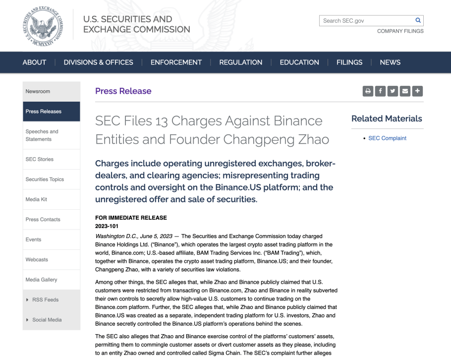 Web3「最大震荡」<strong></p>
<p>币安新闻</strong>，美监管铁拳砸向币安、Coinbase