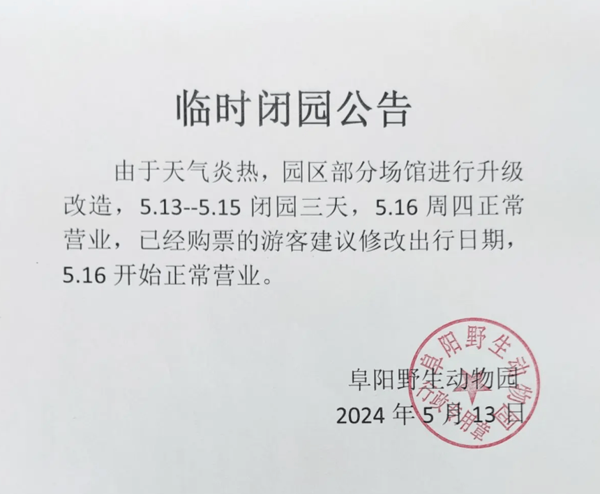 网曝一野生动物园20只东北虎死亡 官方回应:成立调查组全面调查