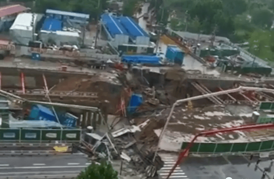 深圳一施工现场发生坍塌<strong></p>
<p>币圈整顿</strong>,13名作业人员失联
