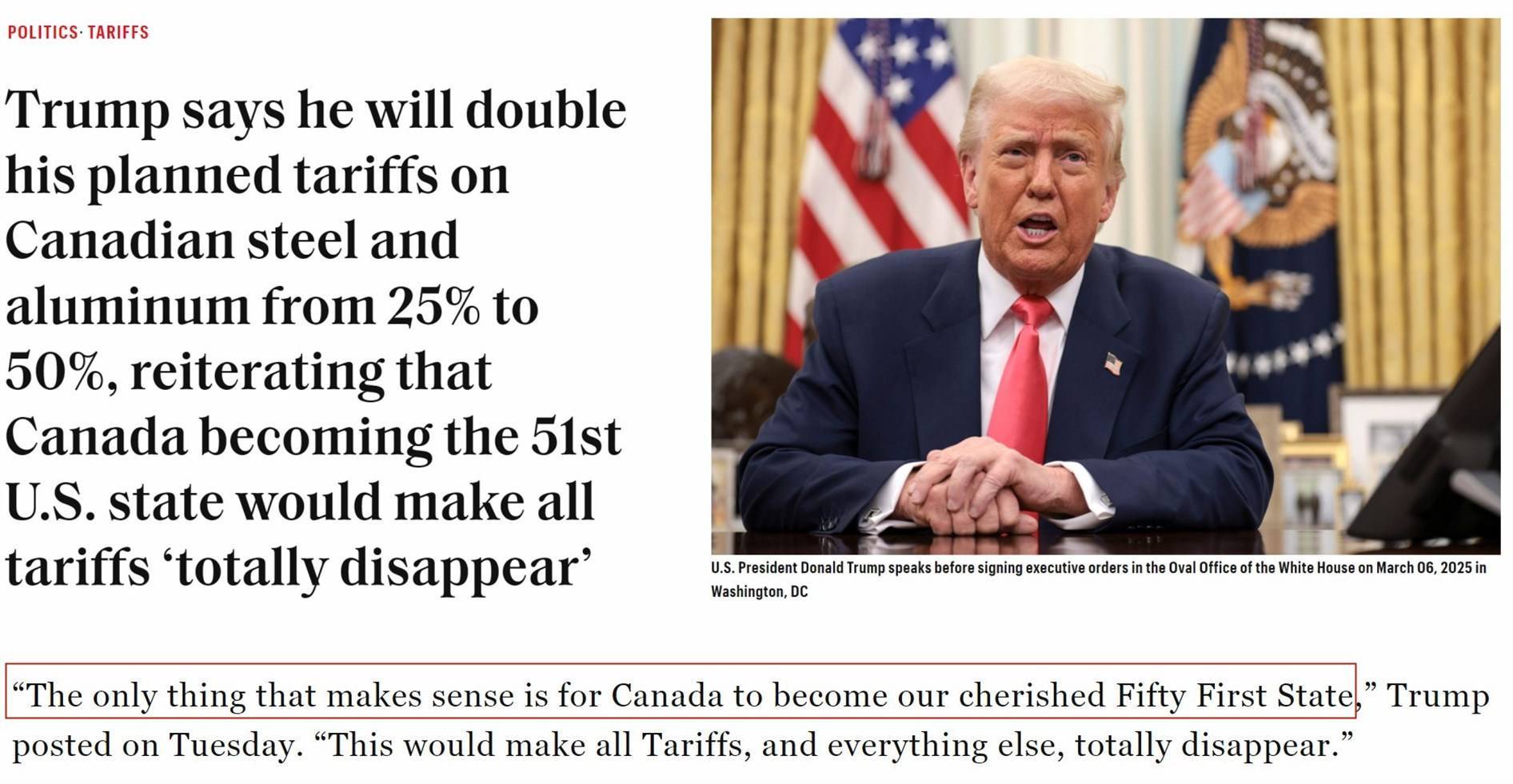 特朗普：成为“<strong></p>
<p>币圈生存指南</strong>我们珍爱的第51个州”就没关税了