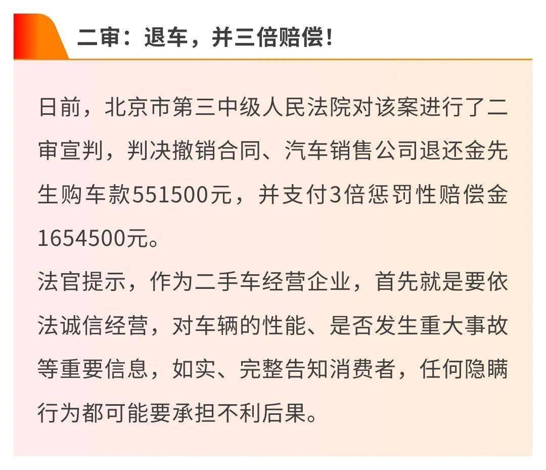 退车<strong></p>
<p>币圈赵东</strong>，3倍赔偿1654500元！北京一车主胜诉！