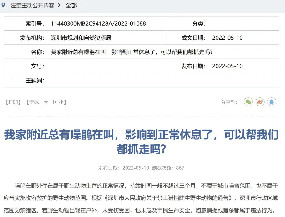 “周末想睡个懒觉都不行”<strong></p>
<p>炒币故事</strong>，有多少深圳人被这种鸟吵到神经衰弱