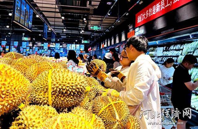 榴莲卖出1吨多<strong></p>
<p>嘉信c币</strong>！永辉河北首家胖东来调改店开业首日销售额同比增10倍