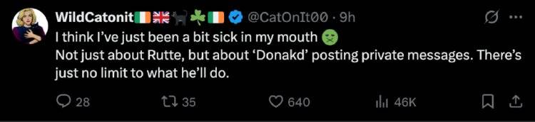 特朗普晒北约秘书长“谄媚”私人短信<strong></p>
<p>炒币说明</strong>，网友看不下去了：有点反胃