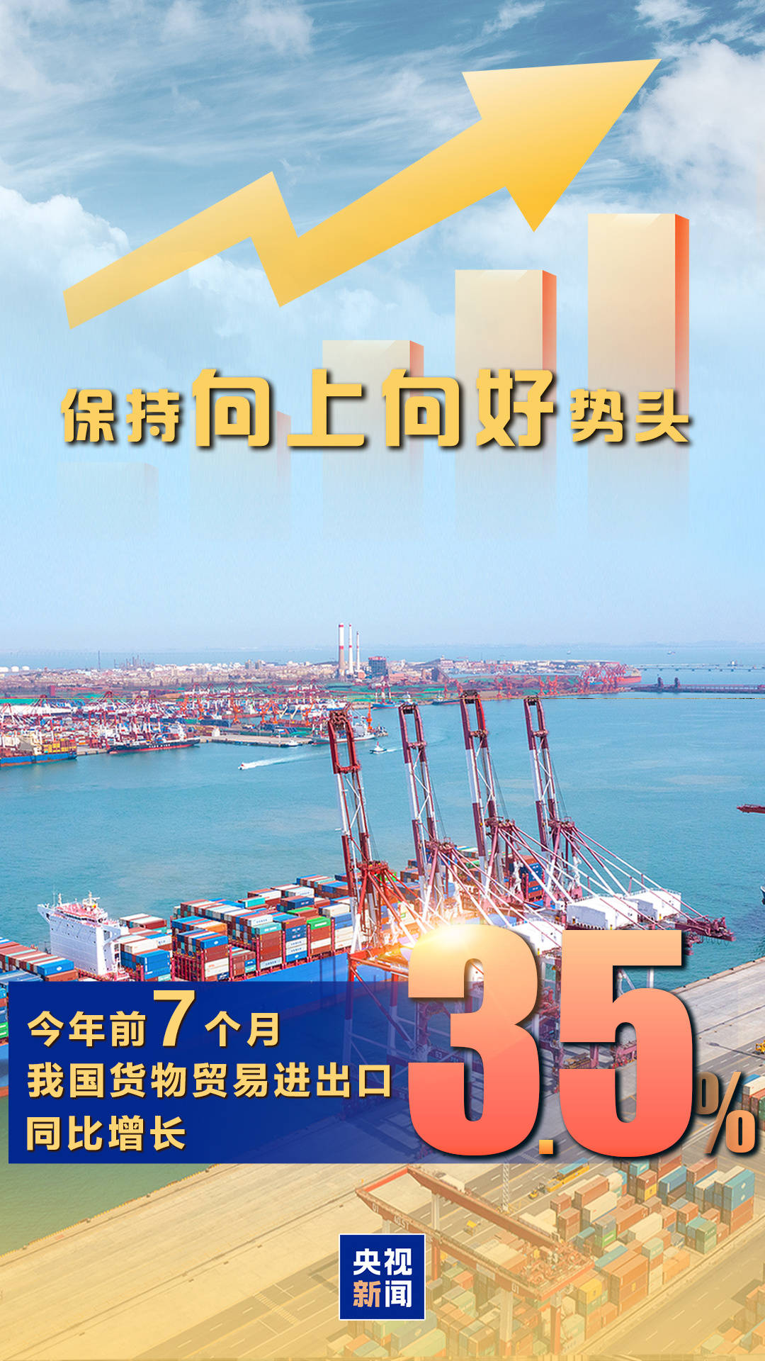 海关总署:今年前7个月<strong></p>
<p>法语</strong>我国货物贸易进出口同比增长3.5%