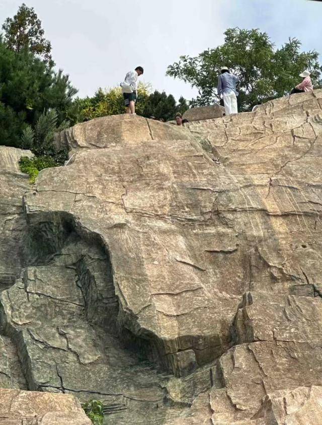 大连一跨海大桥观景台有游客翻栏杆踩空心造景石拍照<strong></p>
<p>太极实业股票</strong>,当地回应