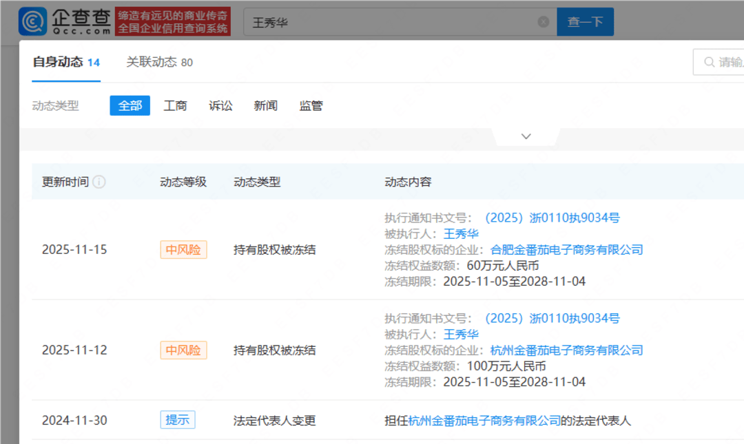 何秋亊称演唱会未获报酬引关注<strong></p>
<p>山推股份股票</strong>，主办方老板160万股权被冻结