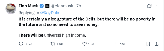 马斯克：AI将创造“全民高收入” 存钱将变得不再必要<strong></p>
<p>紫江企业股票</strong>！